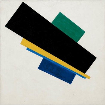 'Suprematism, 18th Construction,' 1915, another work by Malevich — an important figure in the history of geometric abstraction.